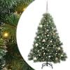 vidaXL Tehisj&otilde;ulupuu koos 150 LED-iga Roheline 150 cm PE ja PVC
