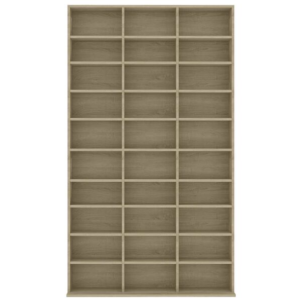 vidaXL CD-kapp, Sonoma tamm, 102 x 23 x 177,5 cm, tehispuit
