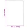 vidaXL Uksematt Must 120 x 180 cm 100% pol&uuml;amiid