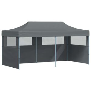 vidaXL kokkupandav pop-up peotelk k&uuml;lgseintega, 3 x 6 m antratsiithall