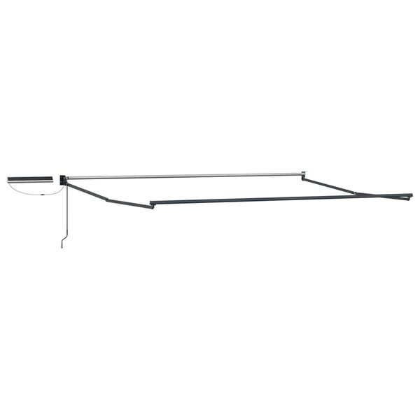 vidaXL Elektriline L&uuml;kandvarikatus Valge 4 x 2 m Pol&uuml;ester PU-kattega