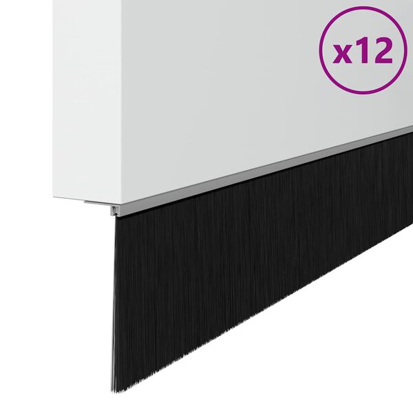 vidaXL Kruvitavad uksel&ouml;&ouml;kide tihendid 12 pcs H&otilde;bedane 100 cm