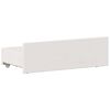 vidaXL riiuliga voodiraam ilma madratsita, valge, 75x190 cm, m&auml;nnipuit