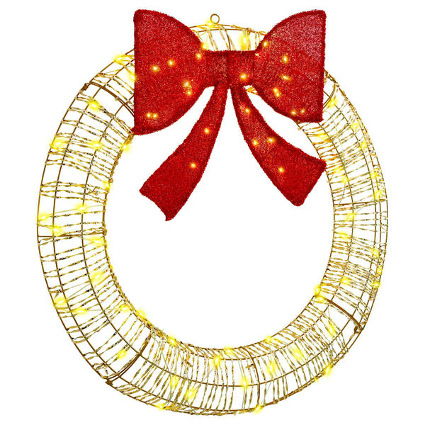 vidaXL K&uuml;&uuml;nlap&auml;rg koos 80 LED-iga Soe valge 91 x 91 x 9 cm PET