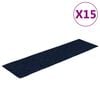 vidaXL isekleepuvad trepimatid, 15 tk, 76 x 20 cm, tumesinised, ristk&uuml;likukujulised