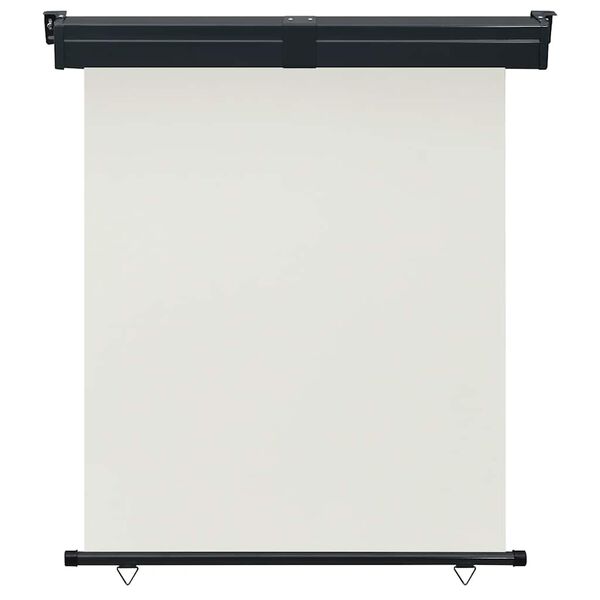 vidaXL rõdu külgsein, 145 x 250 cm, kreemjasvalge