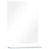 vidaXL seinapeegel riiuliga, 50 x 60 cm, karastatud klaasist