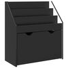 vidaXL Laste Raamatuhind sahtliga Must 60 x 29,5 x 69 cm Tehispuit