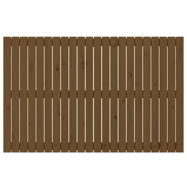 vidaXL seinale kinnitatav voodipeats, meepruun, 140x3x90 cm, m&auml;nnipuit