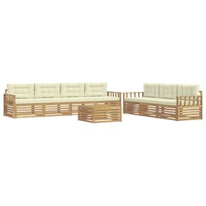 vidaXL V&auml;li diivanikomplekt 8 pcs Valge ja kreemjas 79 x 79 x 37 cm