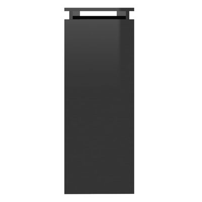 vidaXL konsoollaud, kõrgläikega must, 102x30x80 cm, puitlaastplaat