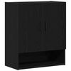 vidaXL Seinale kinnitatav kapp 60 x 31 x 70 cm Tehispuit Must tamm