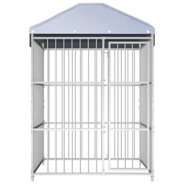 vidaXL katusega koeraaed, 150 x 150 x 200 cm