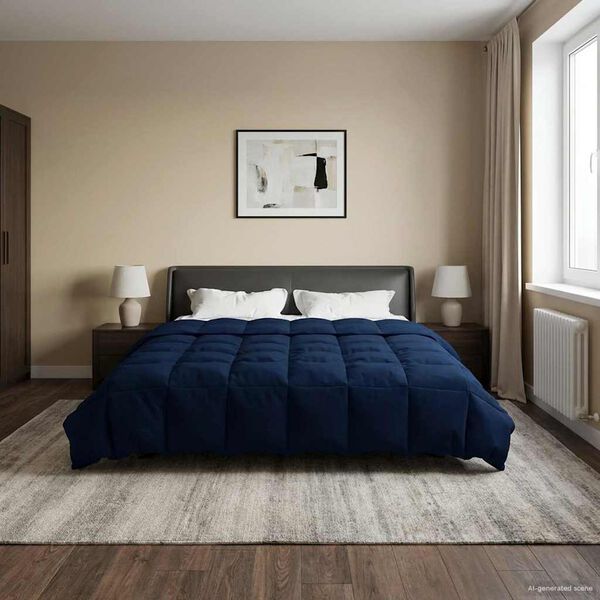 vidaXL T&auml;ispika aasta tekk Tumesinine 200 x 240 cm Mikrokiud