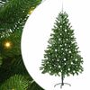 vidaXL J&otilde;ulupuu koos 300 LED-iga koos alusega Roheline 180 cm PE