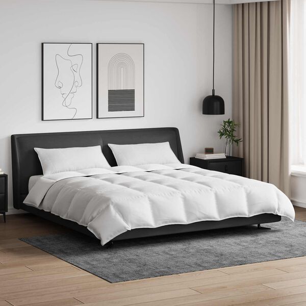 vidaXL Teki komplekt padjaga 3 pcs Valge Down Feather