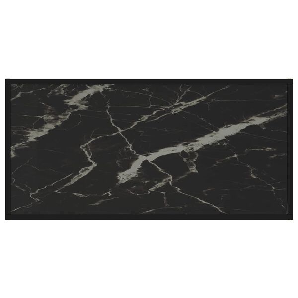 vidaXL kohvilaud, must, 100 x 50 x 35 cm karastatud klaas