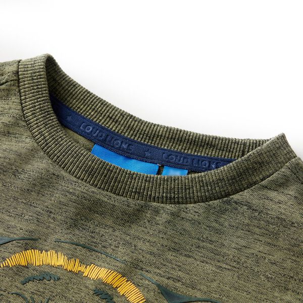 Pikkade varrukatega lastes&auml;rk, khaki, 128