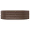 vidaXL aia taimekast, pruun, 212x140x68 cm, galvaniseeritud teras
