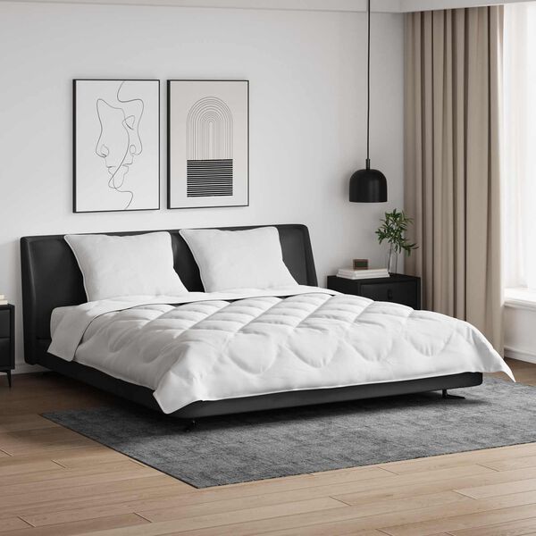 vidaXL Suletekk padjaga 3 pcs Valge Mikrofiiber