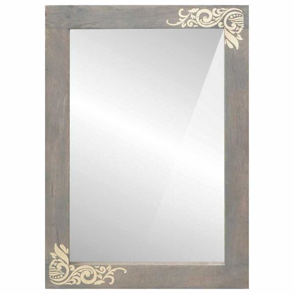 vidaXL Vannitoa peegel Hall 70 x 50 x 2,5 cm Klaas ja Tugev Mango Puit