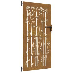 vidaXL aiav&auml;rav 85 x 200 cm corten terasest bambusdisainiga