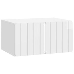 vidaXL Rippuv TV kapp 59,5 x 41 x 30 cm K&otilde;rgl&auml;ikega valge Tehispuit