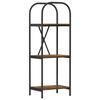 vidaXL Raamatukapp 3 tasandit 40 x 30 x 109 cm Tehispuit