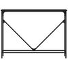vidaXL konsoollaud, must, 102 x 22,5 x 75 cm, tehispuit