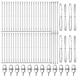 vidaXL Aiapost Muu 52 pcs Hall 3,2 x 3,2 x 50 cm Teras