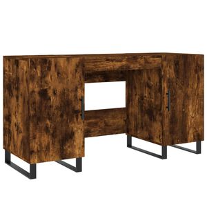 vidaXL kirjutuslaud, suitsutatud tamm, 140 x 50 x 75 cm, tehispuit