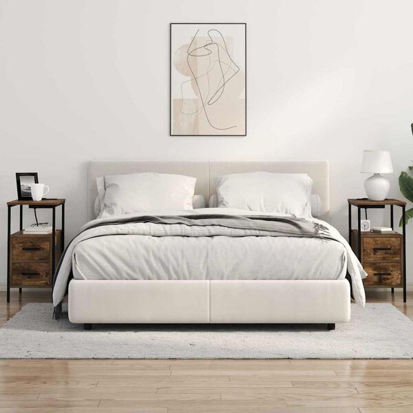 vidaXL &Ouml;&ouml;lambi kapp Suitsetatud tamm 30 x 48 x 61 cm Tehispuit