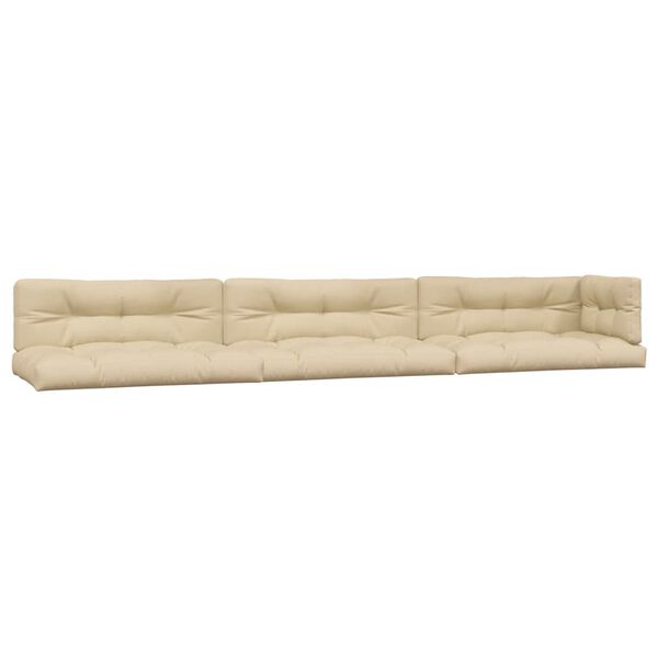 vidaXL 6-osaline kaubaalustest diivanikomplekt patjadega, akaatsiapuit