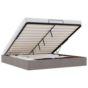 vidaXL Ottomani voodiraam ilma madratsita, 200x200 cm, kangas