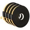 vidaXL Iselihkuv vahtlint 4 pcs Must 20mm x 5m CR Vaht