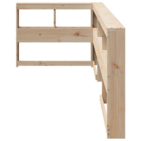 vidaXL raamatukapi peatsi L-kujuline, 90 cm, m&auml;nnipuit