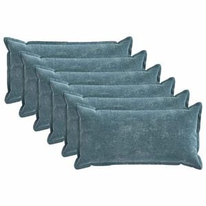vidaXL Diivanipadi 6 pcs HOUTEN Sinine 40 x 70 cm &Scaron;en&uuml;&uuml;lfabric