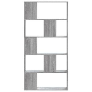 vidaXL raamaturiiul 5 korrust, hall Sonoma, 100x33x180,5 cm, tehispuit