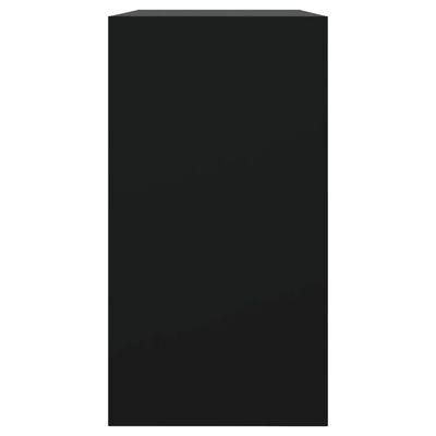 vidaXL jalatsikapp, must, 80 x 34 x 63 cm, tehispuit