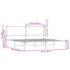vidaXL metallist voodiraam ilma madratsita pruun tamm 160x200 cm