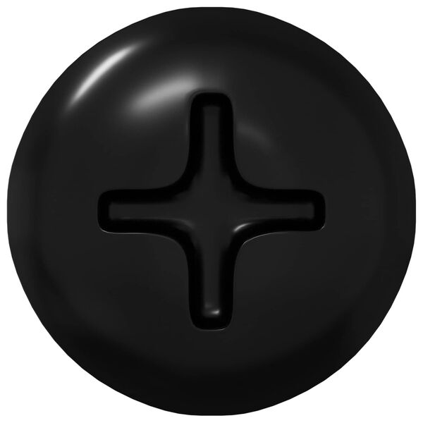 vidaXL Ises&otilde;itev nael 2 pcs Must 4 x 25 mm Teras