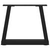 vidaXL kohvilaua jalad, V-kujulised, 2 tk, mustad, 40 x (30&ndash;31,3) cm, teras