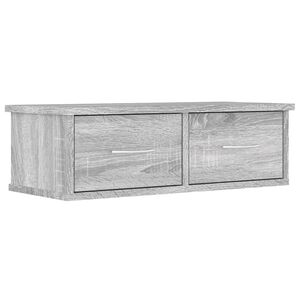 vidaXL raamatukapp, hall Sonoma tamm, 60 x 26 x 18,5 cm, tehispuit