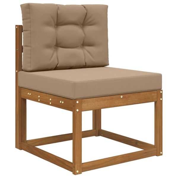 vidaXL V&auml;lim&ouml;&ouml;blitugi patja 2 pcs Pruunikashall Pol&uuml;ester