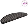 vidaXL Iseliimuvad treppimatid 15 pcs Antratsiit 65 x 21 x 4 cm