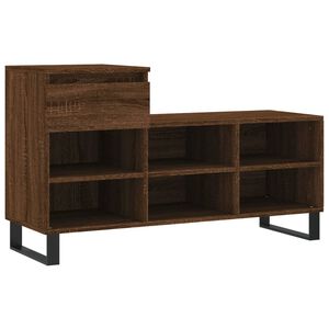 vidaXL kingakapp, pruun tamm, 102x36x60 cm, tehispuit