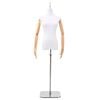 vidaXL Reguleeritav 156-226 cm mannekeen alusega Naine PP Valge