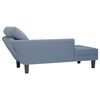 vidaXL Chaise Lounge padja sinise velvetist kangaga