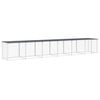 vidaXL katusega kanapuur, antratsiithall, 603x98x90 cm tsingitud teras