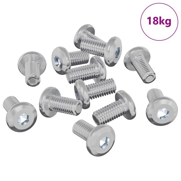 vidaXL Lukustus Kruvi &Uuml;ksv&auml;rviline 4865 pcs H&otilde;bedane Teras